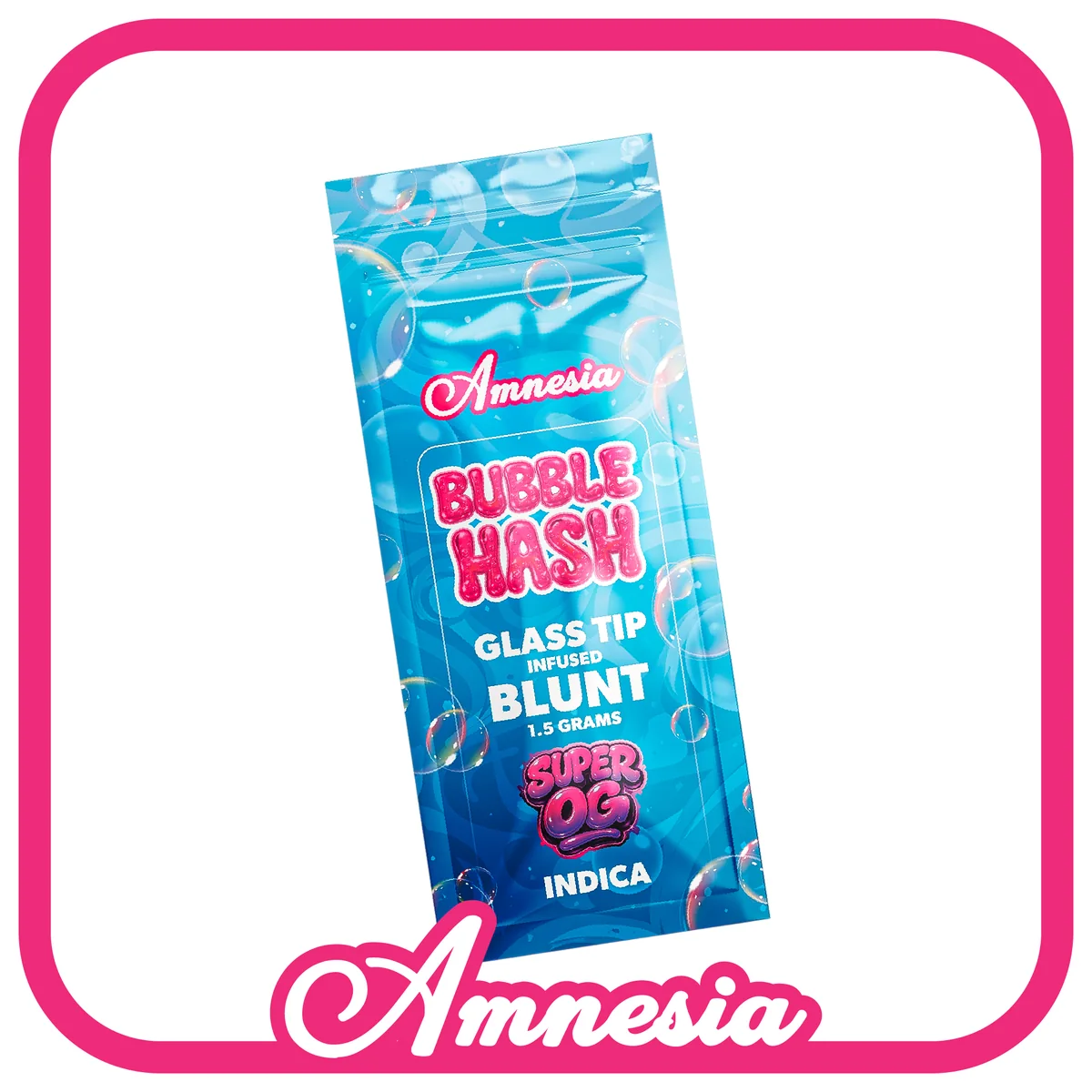 Amnesia Bubble Hash Glass Tip Infused Blunts — Super OG package, Michigan